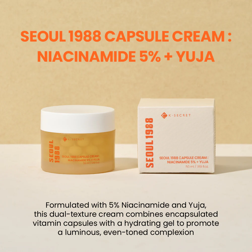 K-Secret Seoul 1988 Capsule Cream : Niacinamide 5% + Yuja 50ml - Image 4