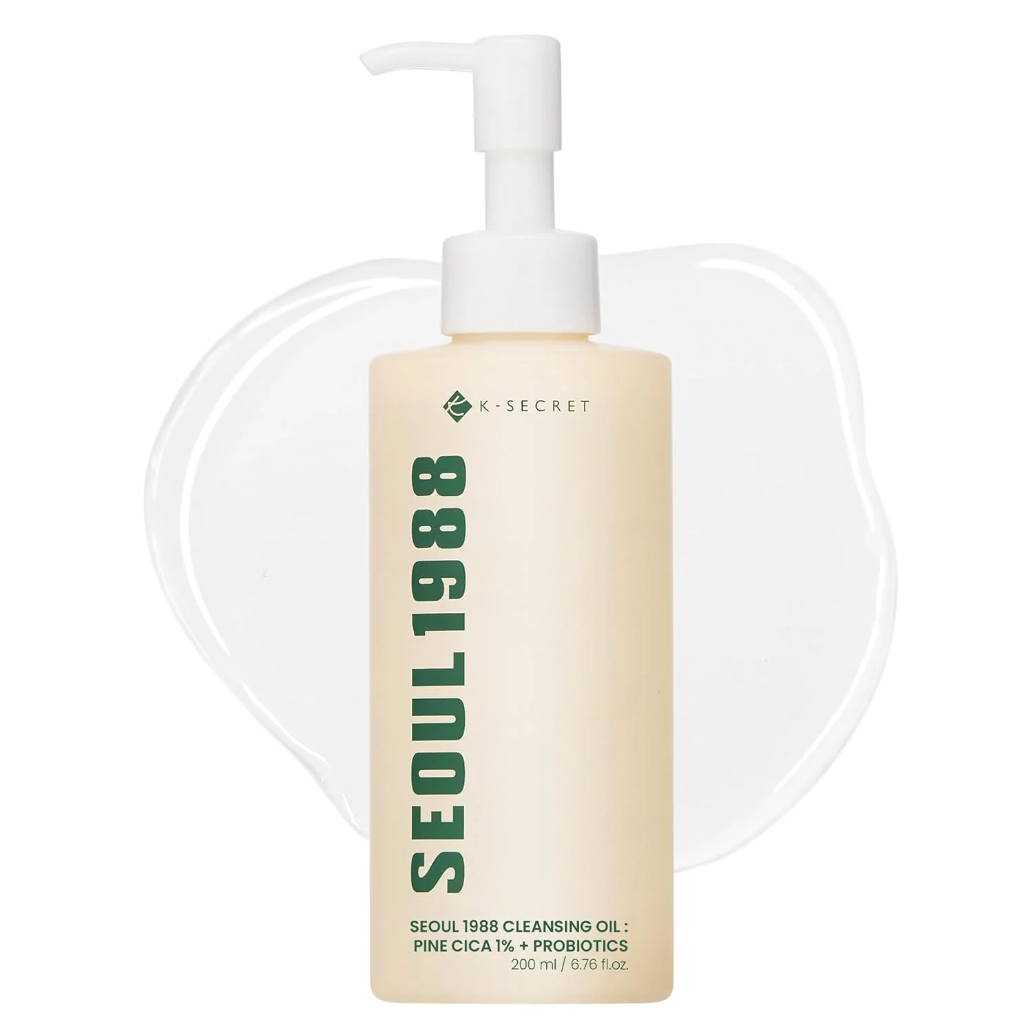 K-Secret Seoul 1988 Cleansing Oil : Pine Cica 1% + Probiotics 200ml