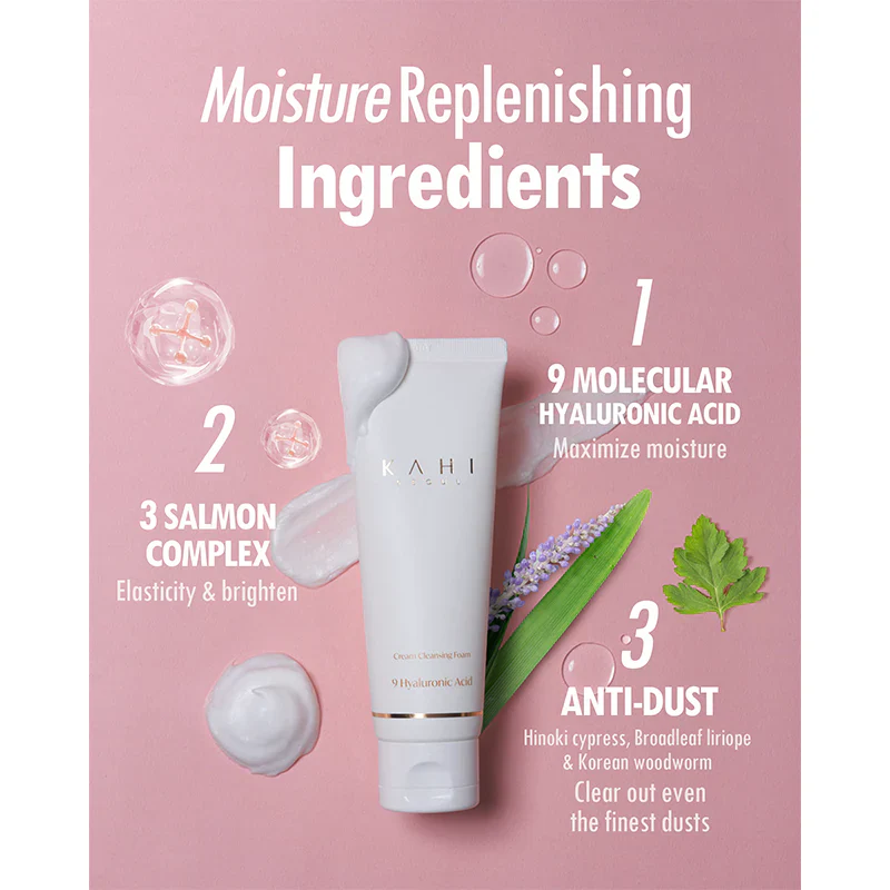 KAHI Seoul Cream Cleansing Foam 80ml - Image 6