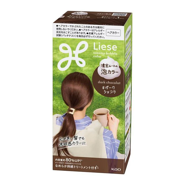 Kao Liese Foam Color For Black Hair 115ml - Image 5