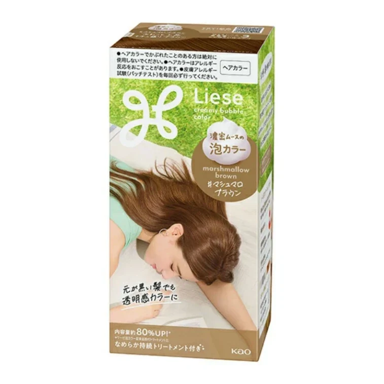 Kao Liese Foam Color For Black Hair 115ml - Image 6