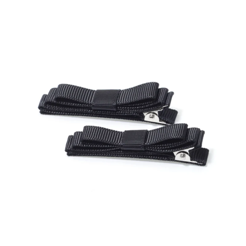 Mapepe No-crease Stick-on Hair Ribbon Clip 2p Black - Image 3