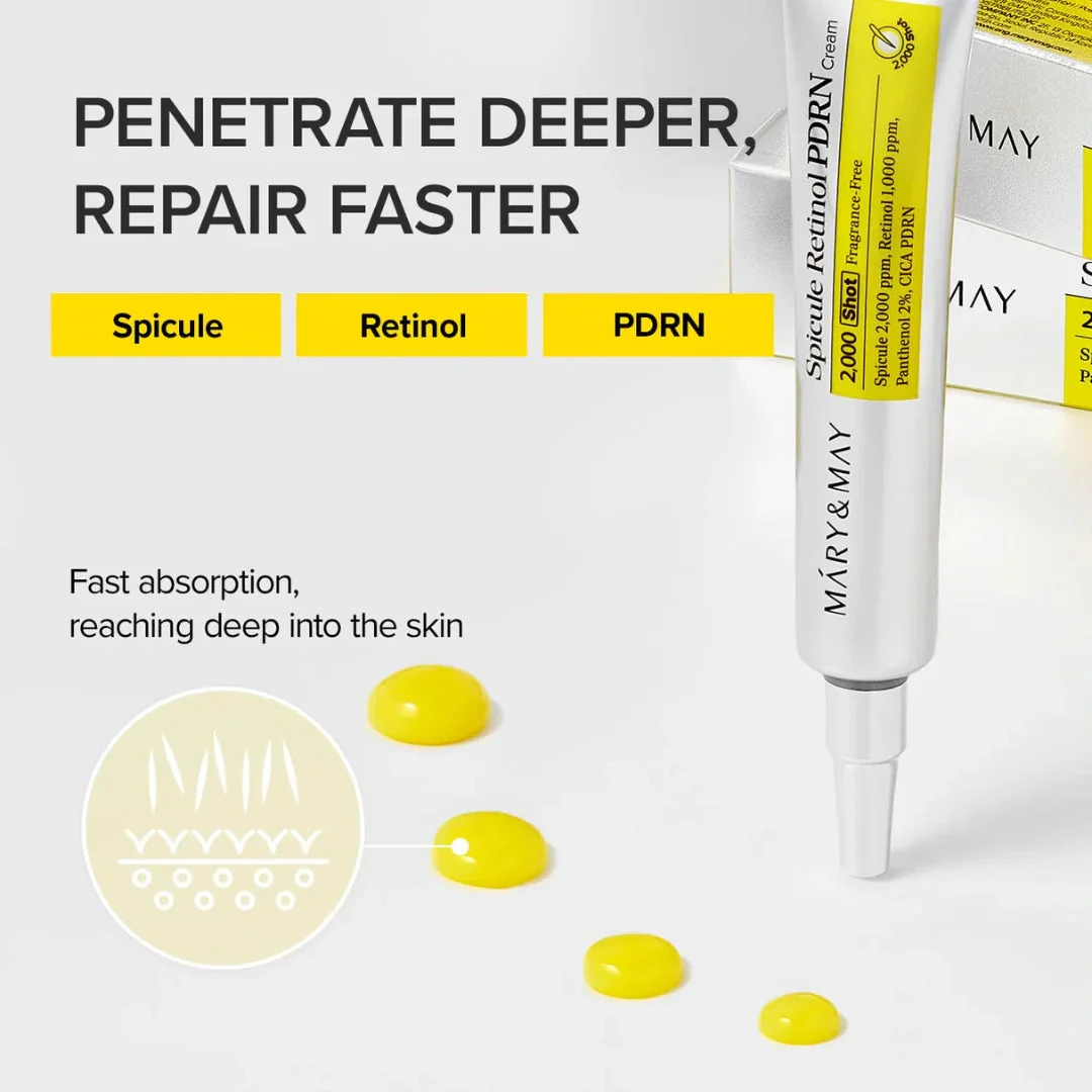 Mary&May Spicule Retinol PDRN Cream 15g - Image 4