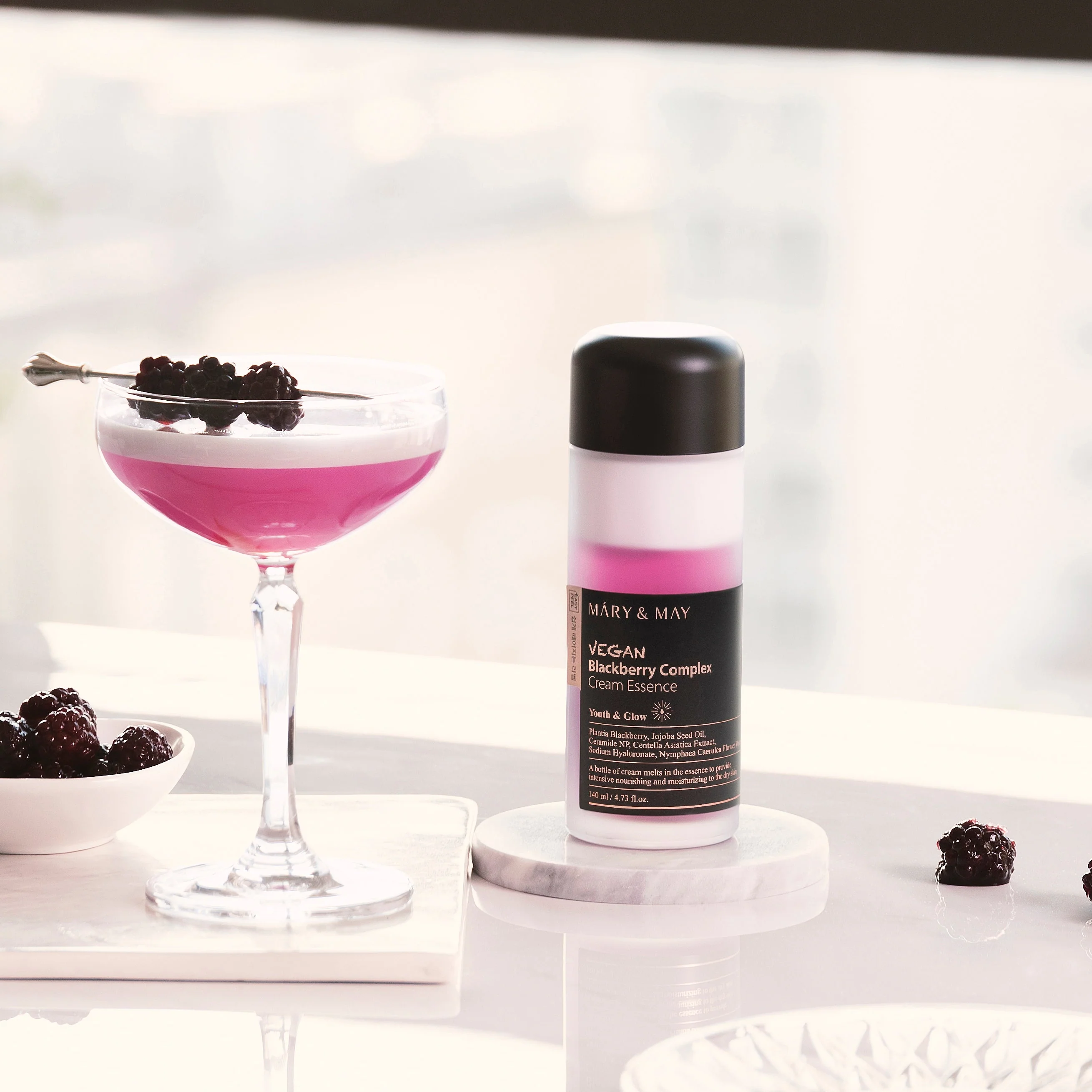 Mary&May Vegan Blackberry Complex Cream Essence 140ml - Image 2