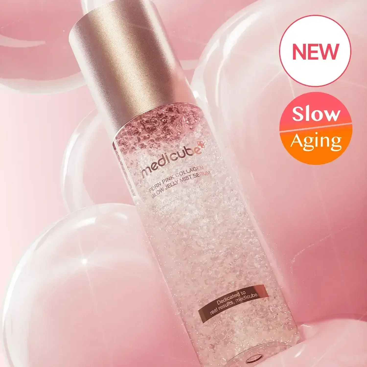 Medicube Pdrn Pink Collagen Glow Jelly Mist Serum 100ml - Image 2