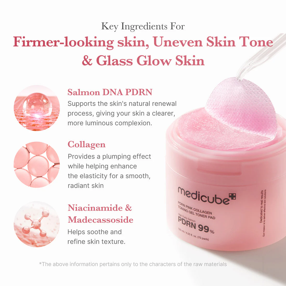 Medicube PDRN Pink Collagen Toning Gel Toner Pad - Image 3