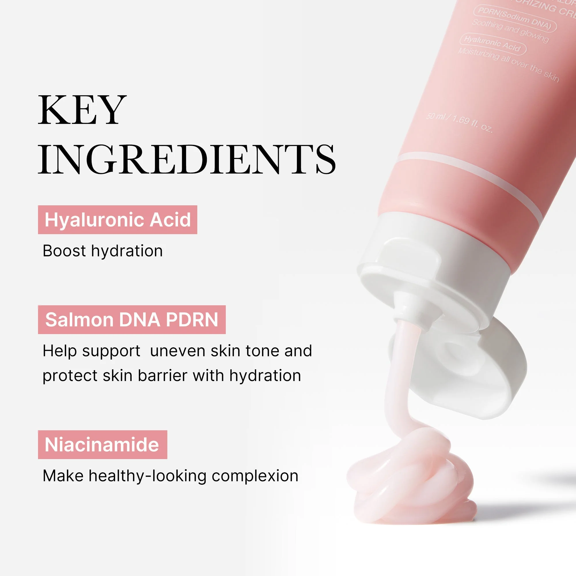 Medicube PDRN Pink Hyaluronic Moisturizing Cream - Image 2