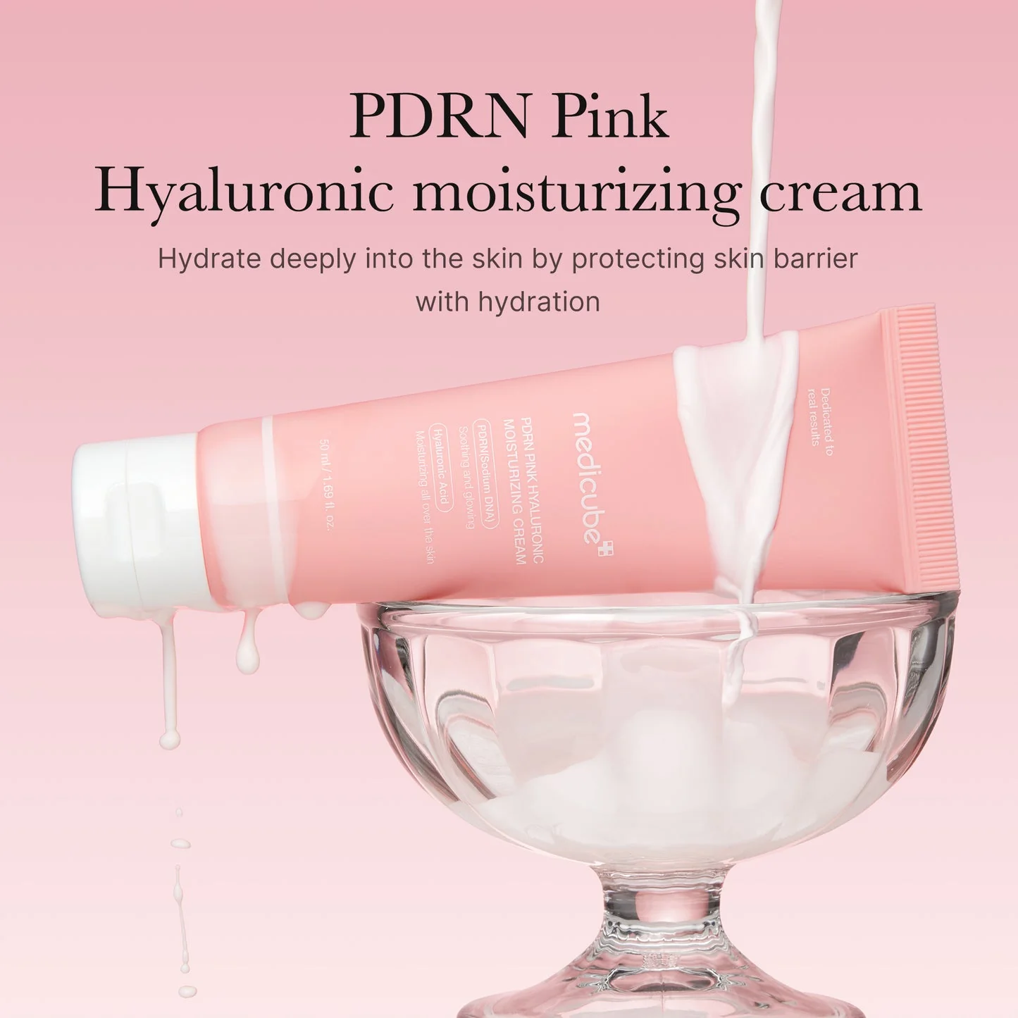 Medicube PDRN Pink Hyaluronic Moisturizing Cream - Image 3