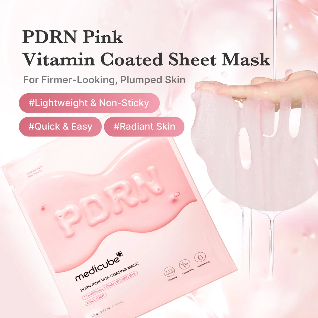 Medicube PDRN Pink Vita Coating Mask - Image 2