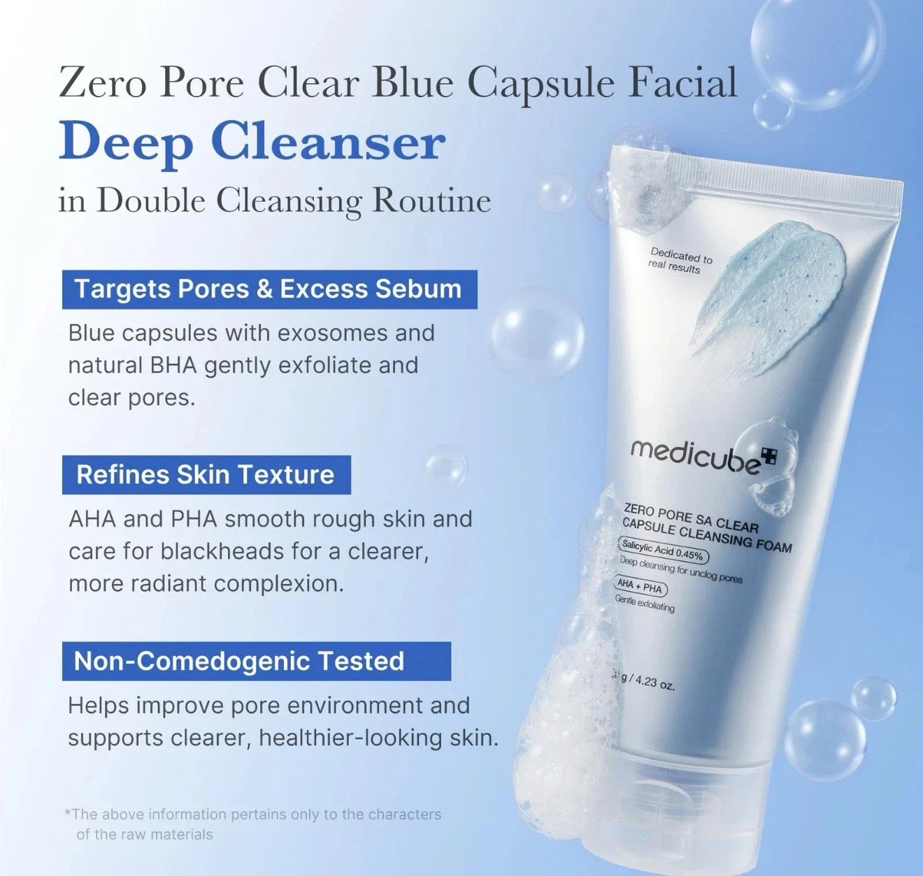 Medicube Zero Pore Clearing Capsule Cleansing Foam 120g - Image 3