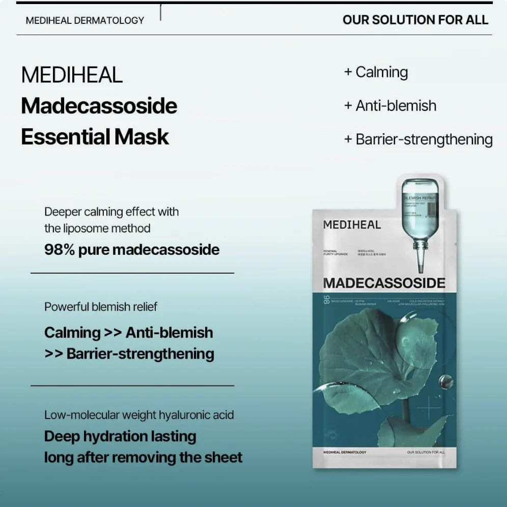 Mediheal Madecassoside Essential Mask Blemish Repair 1pcs - Image 4