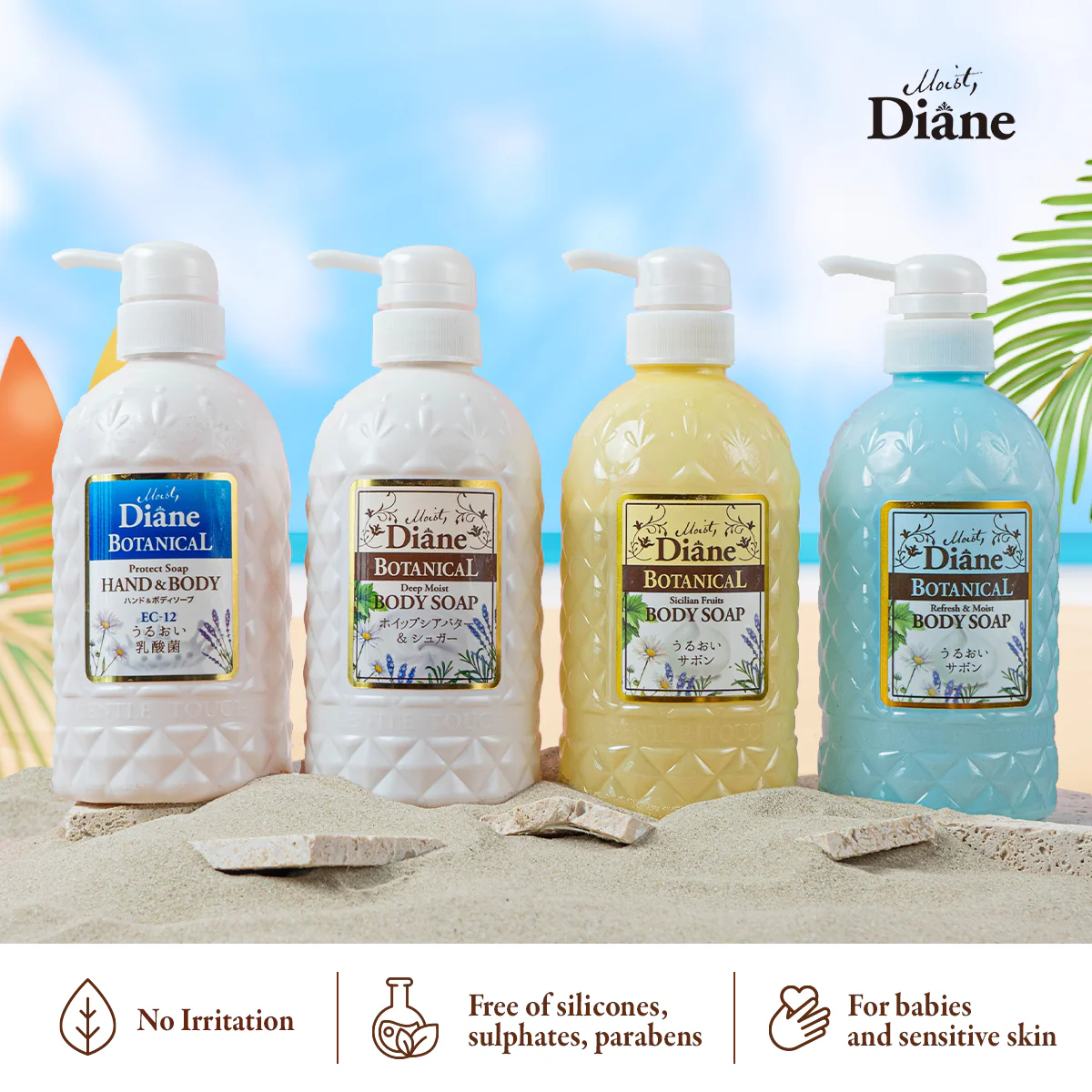 Moist Diane Botanical Sicilian Fruits Body Soap 500ml - Image 2