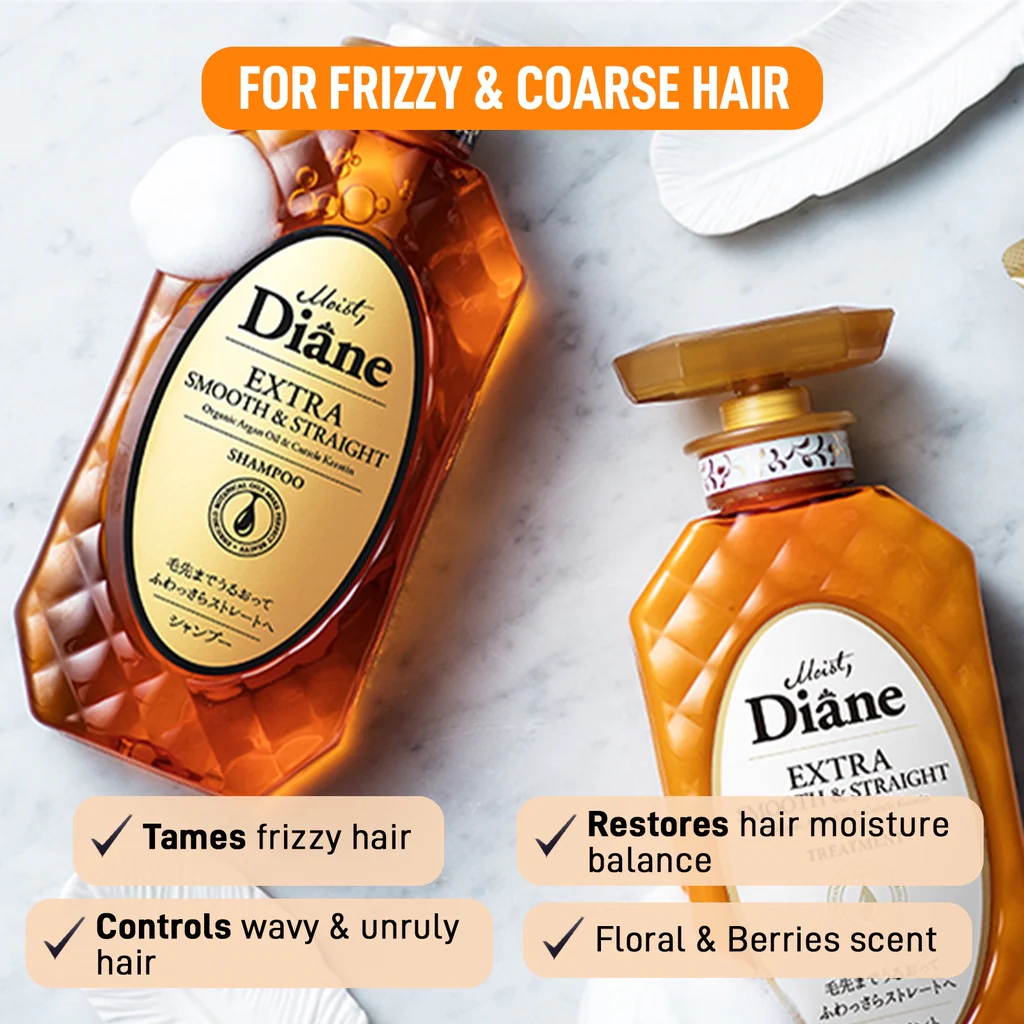 Moist Diane Extra Smooth&Straight Shampoo 450ml - Image 2