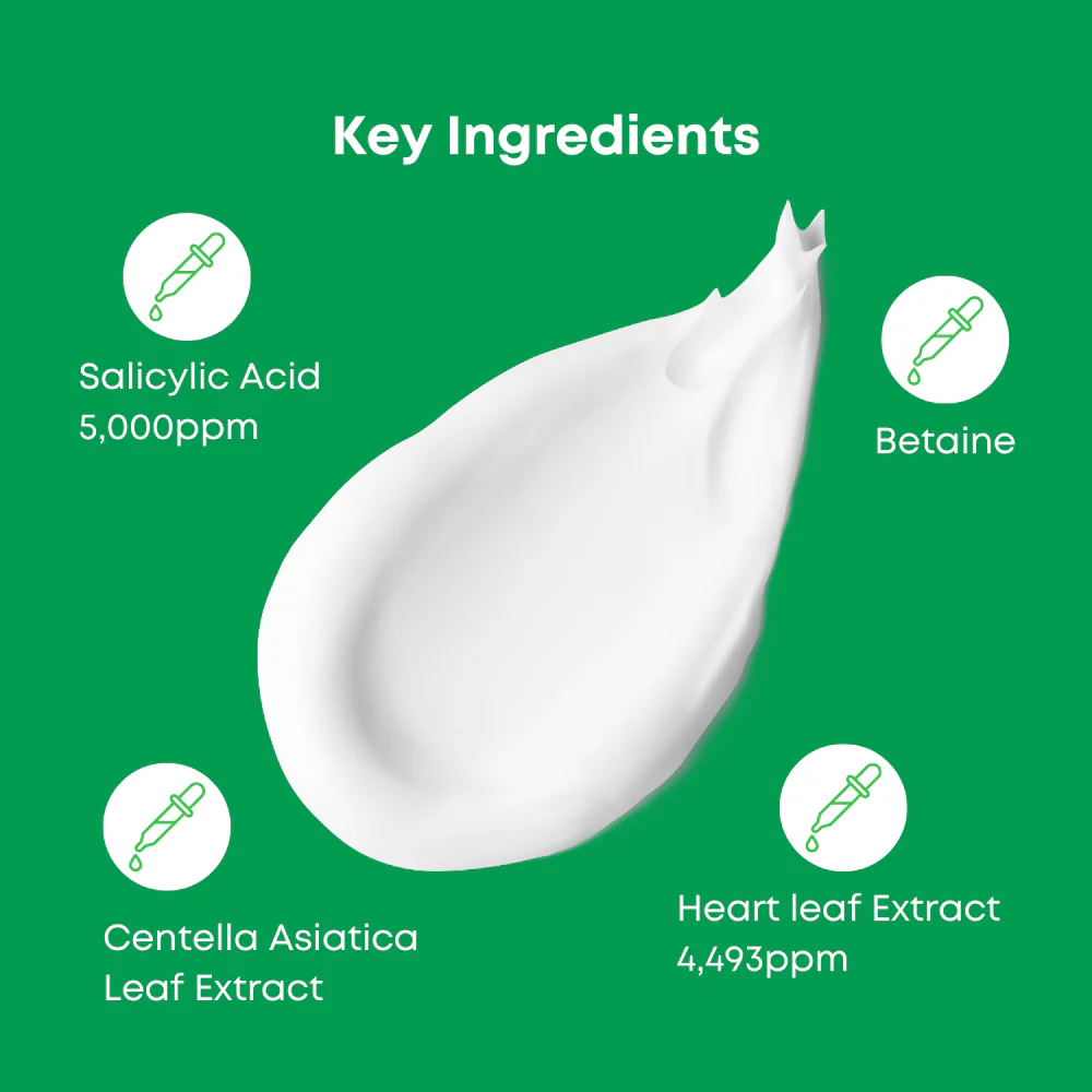 Nineless A-Control Heartleaf & BHA Cleanser 120ml - Image 3