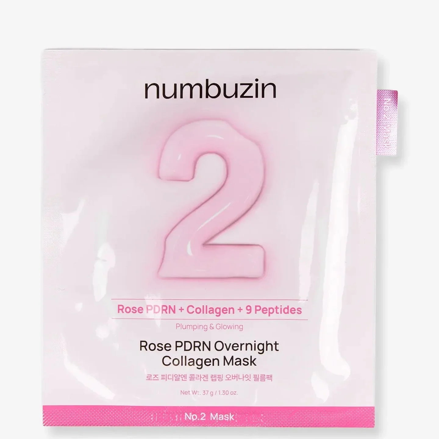 Numbuzin No.2 Rose PDRN Overnight Collagen Mask 1Pc - Image 2