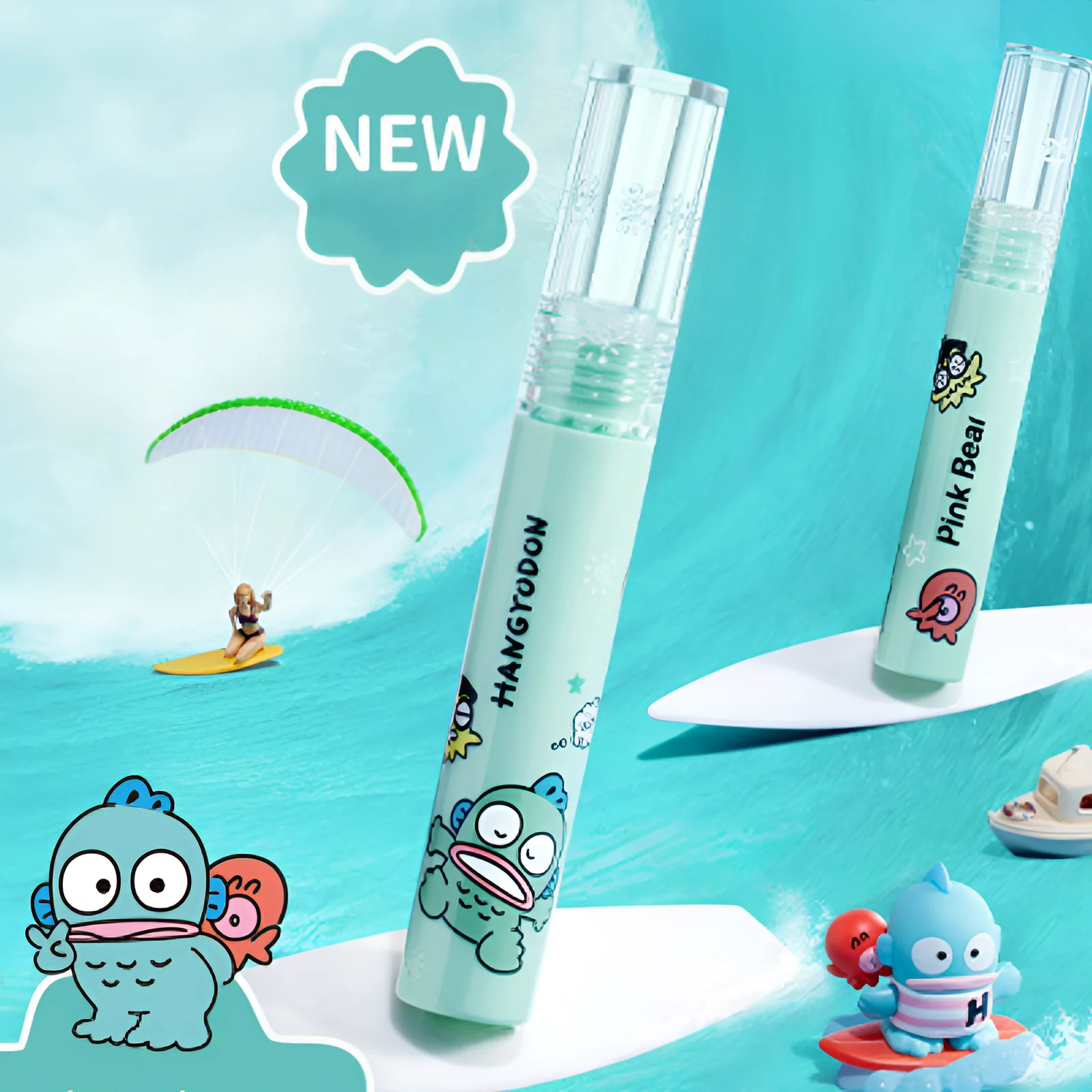 Pink Bear X HANGYODON Lip Gloss 2g - Image 2