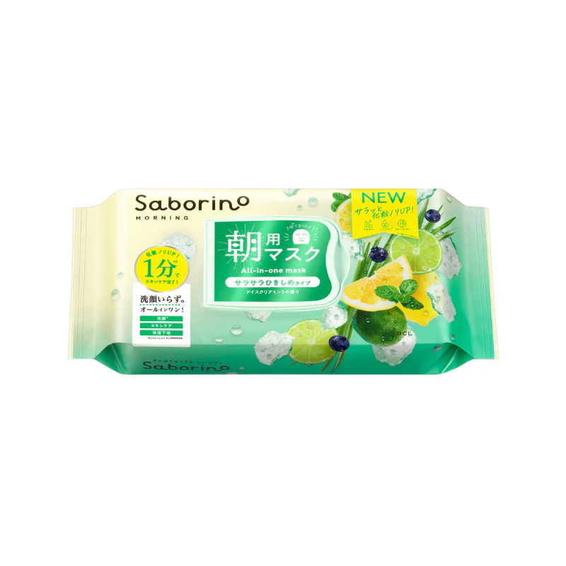 Saborino Morning Facial Sheet Mask N Cool Mint - Image 3