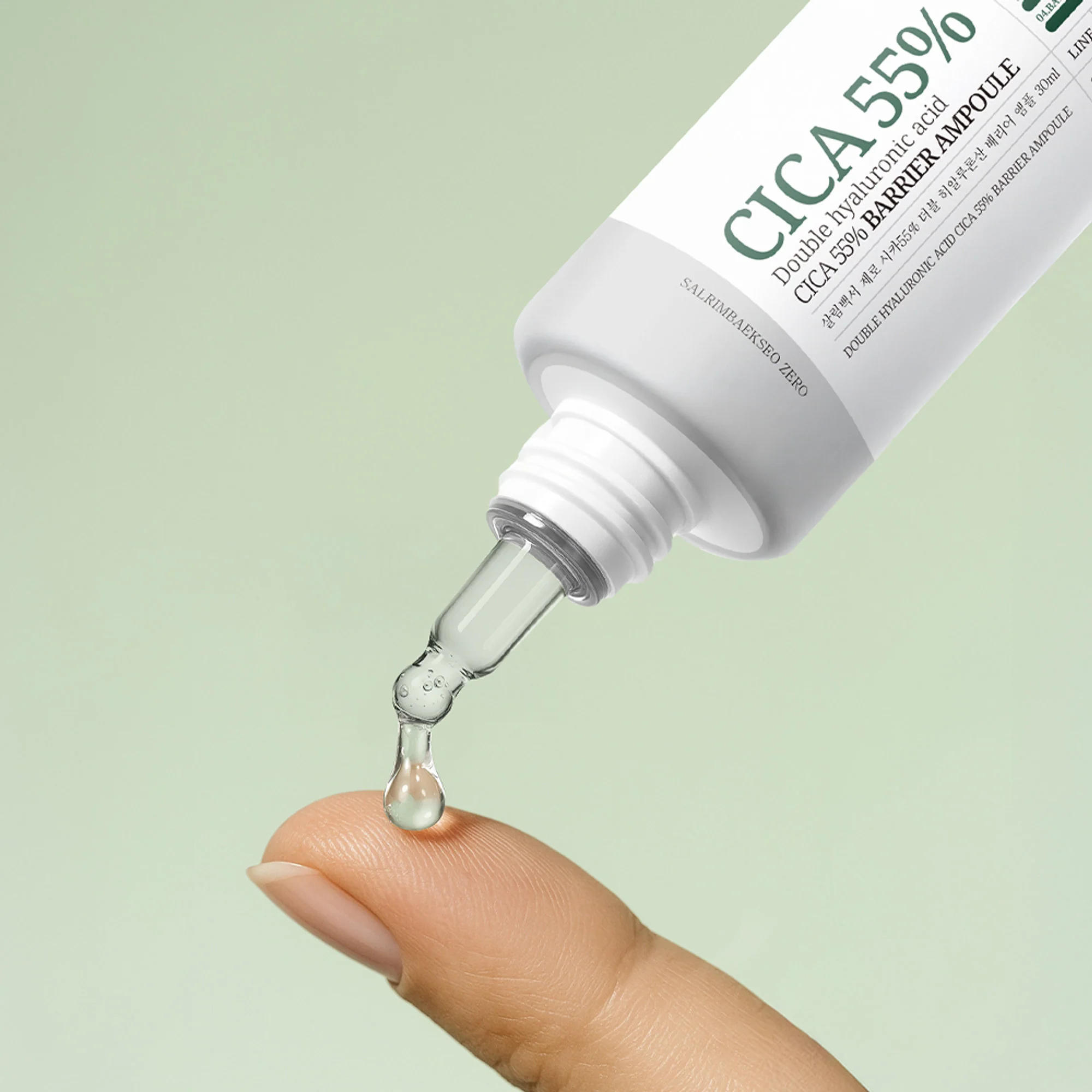 Salrim Baekseo Double Hyaluronic Acid Cica 55% Barrier Ampoule 30ml - Image 3