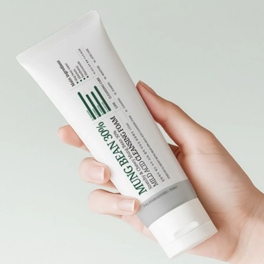 Salrim Baekseo Mung Bean 30% Mild Acid Cleansing Foam 150ml - Image 3