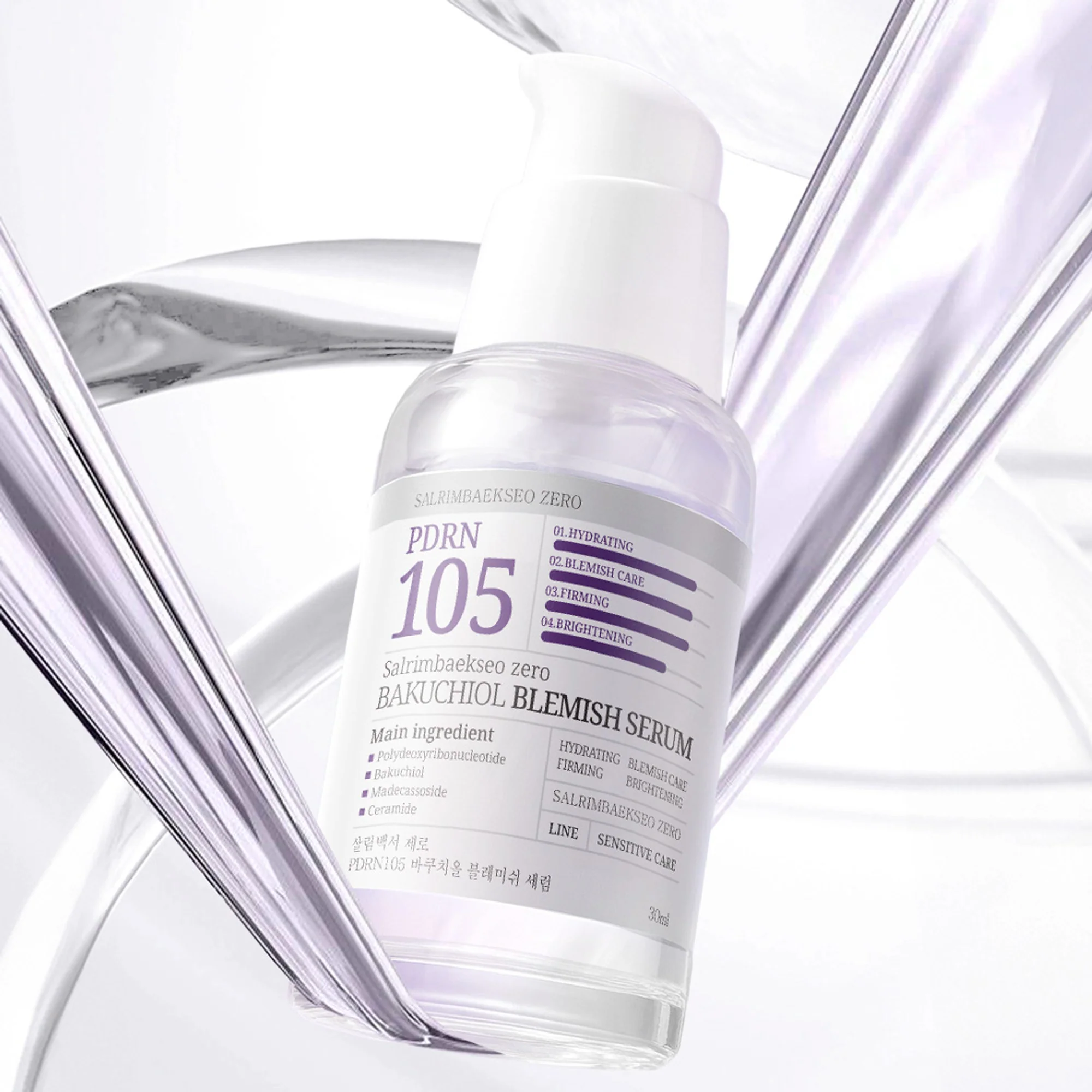 Salrim Baekseo Zero PDRN105 Bakuchiol Blemish Serum 30ml - Image 3