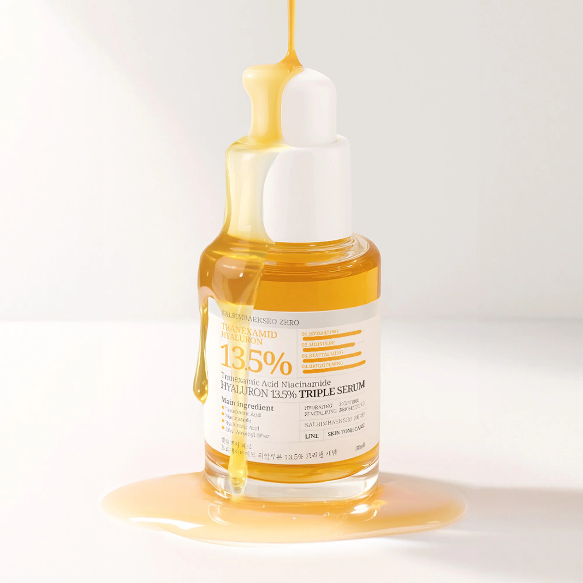 Salrim Baekseo Tranexamic Acid Niacinamide Hyaluron 13.5% Triple Serum 30ml - Image 2
