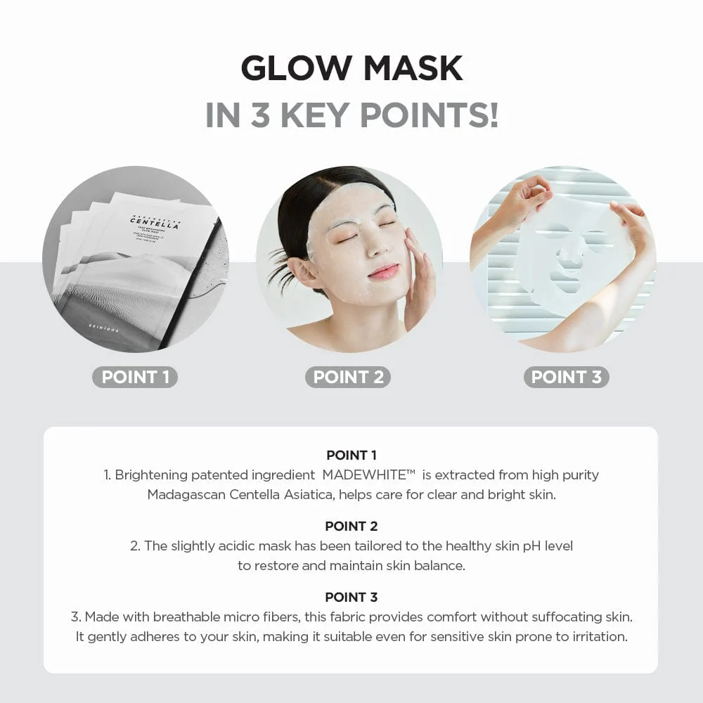 Skin1004 Madagascar Centella Tone Brightening Glow Mask 1pcs - Image 3
