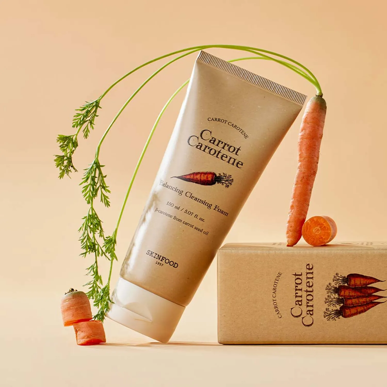 Skinfood Carrot Carotene Balancing Cleansing Foam 150ml - Image 3