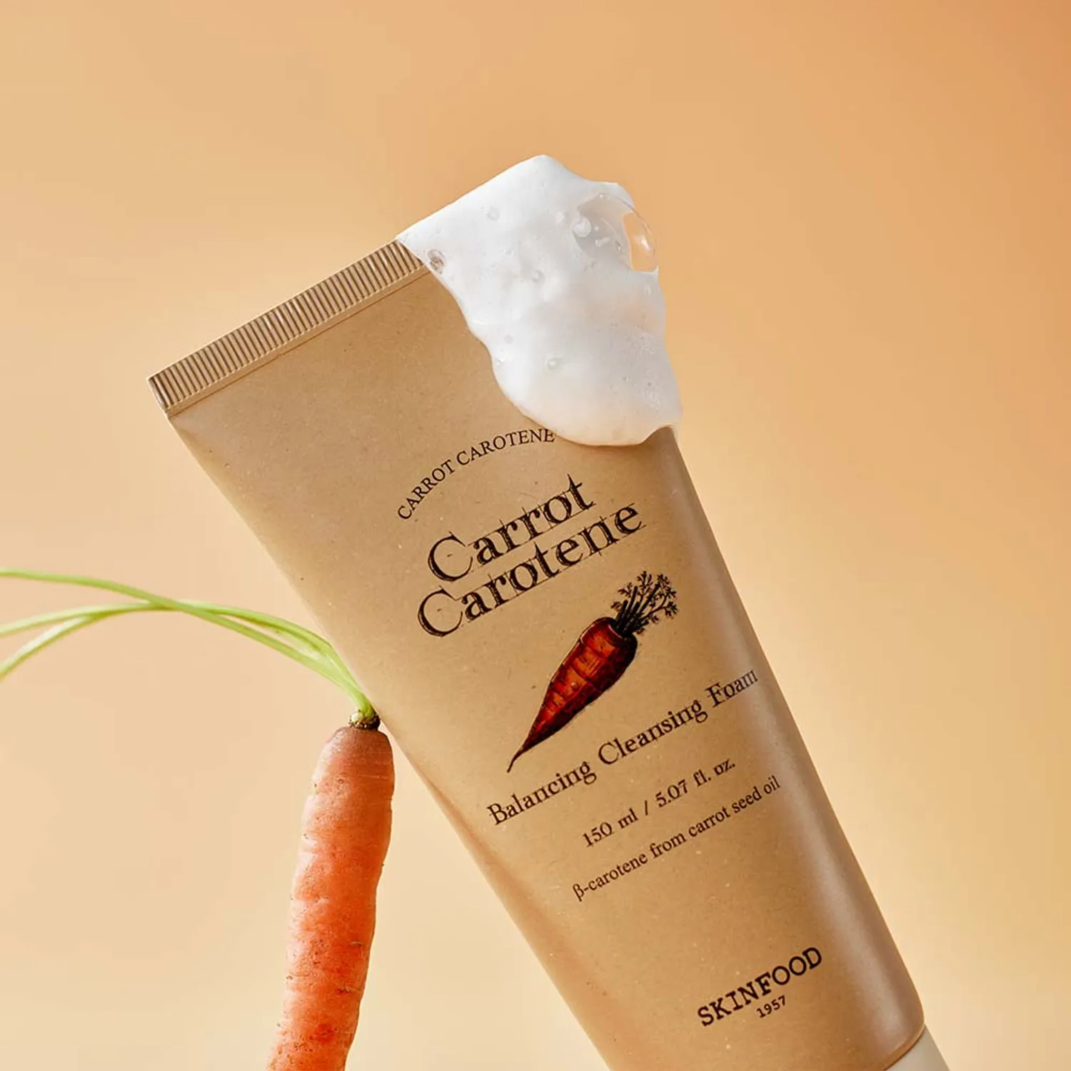 Skinfood Carrot Carotene Balancing Cleansing Foam 150ml - Image 4