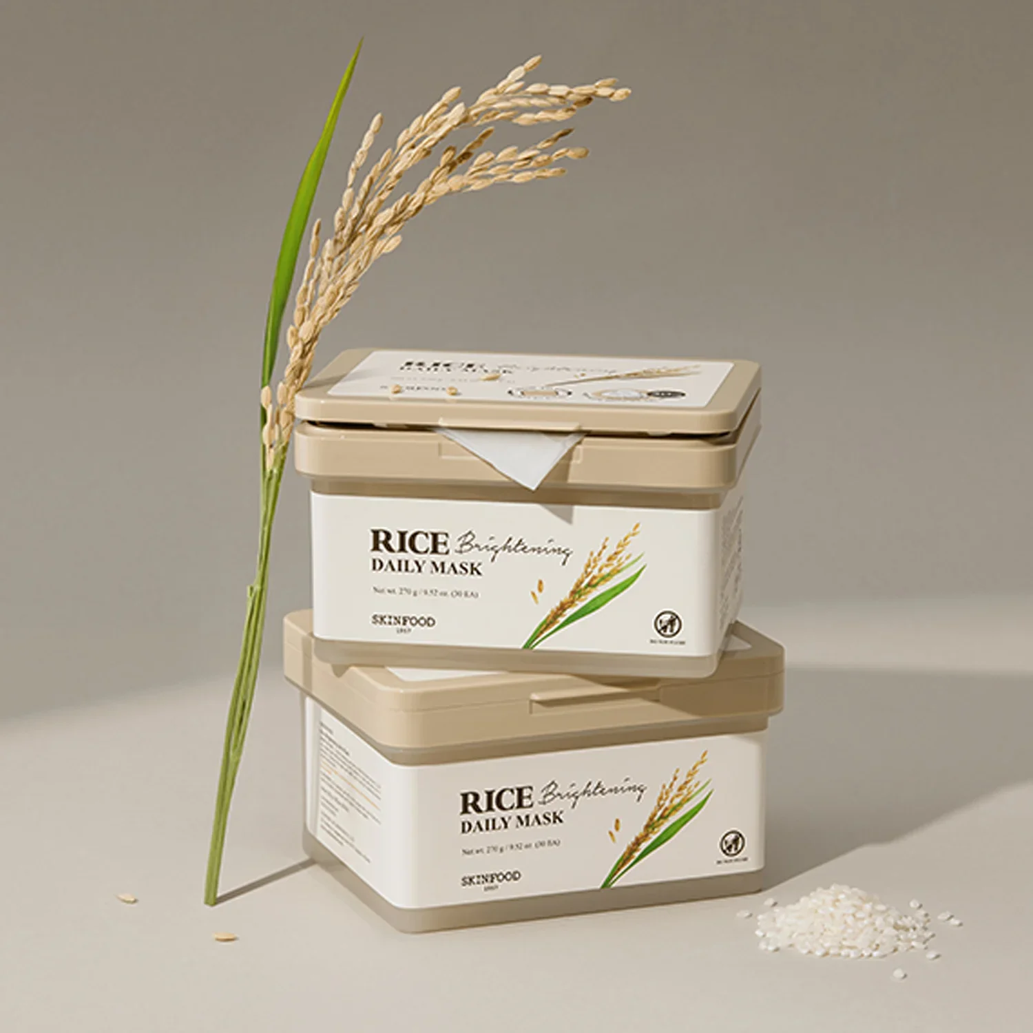 Skinfood Rice Brightening Daily Mask 30 Sheets - Image 2