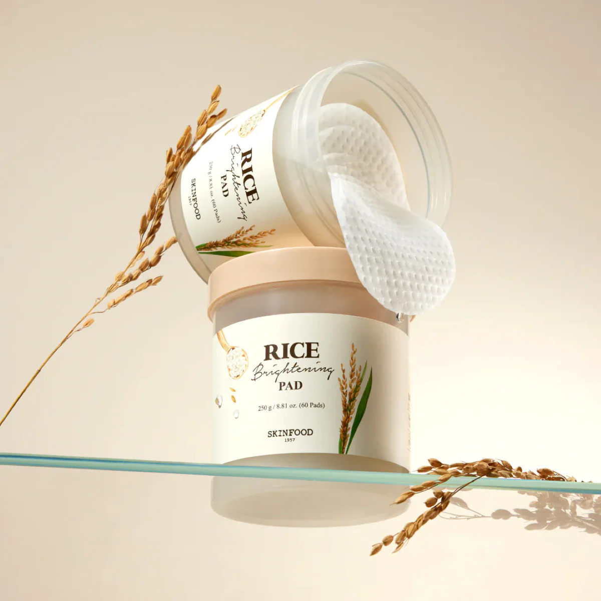 Skinfood Rice Brightening Pad 60pcs - Image 3