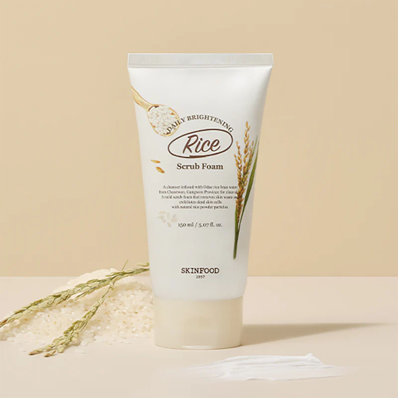 Skinfood Rice Daily Brightening Scrub Foam 150ml - Image 2