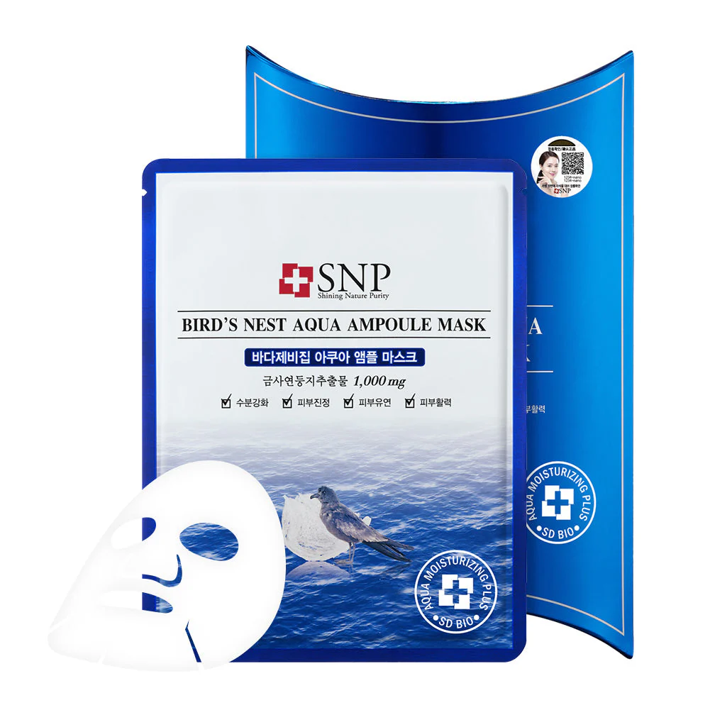 SNP Bird'S Nest Aqua Ampoule Mask 1Pcs