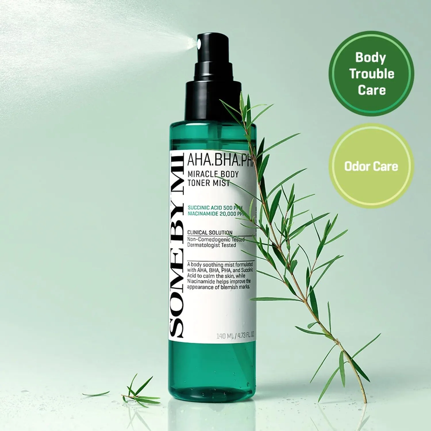Some By Mi AHA BHA PHA Miracle Body Toner Mist 140ml - Image 2