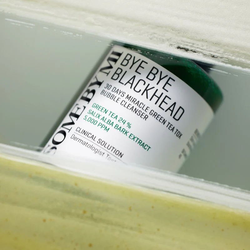 Some By Mi Bye Bye Blackhead 30 Days Milacle Green Tea Tox Bubble Cleanser 120g - Image 3