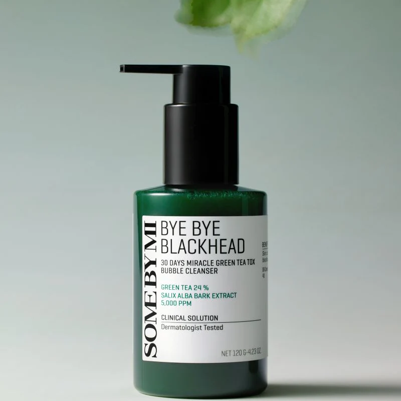 Some By Mi Bye Bye Blackhead 30 Days Milacle Green Tea Tox Bubble Cleanser 120g - Image 4