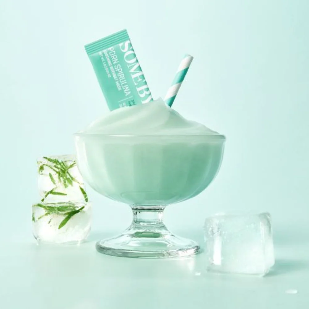 Some By Mi Spirulina Pdrn Soothing Sherbet Mask 1g*10ea - Image 3