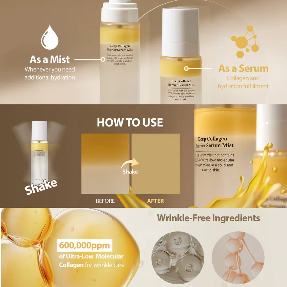 Sungboon Editor Deep Collagen Barrier Serum Mist O 100ml - Image 5