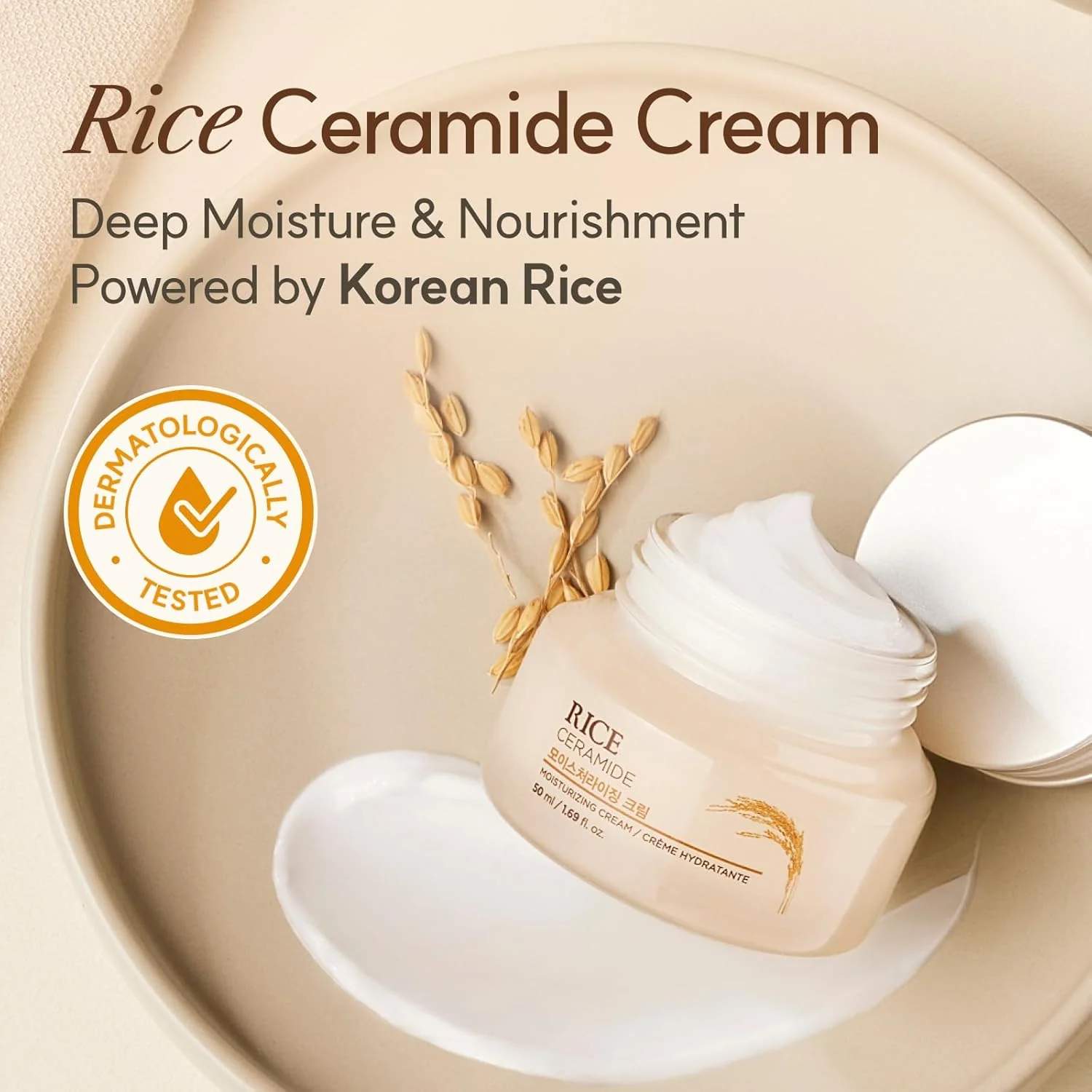 The Face Shop Rice & Ceramide Moisturizing Cream 50ml - Image 3