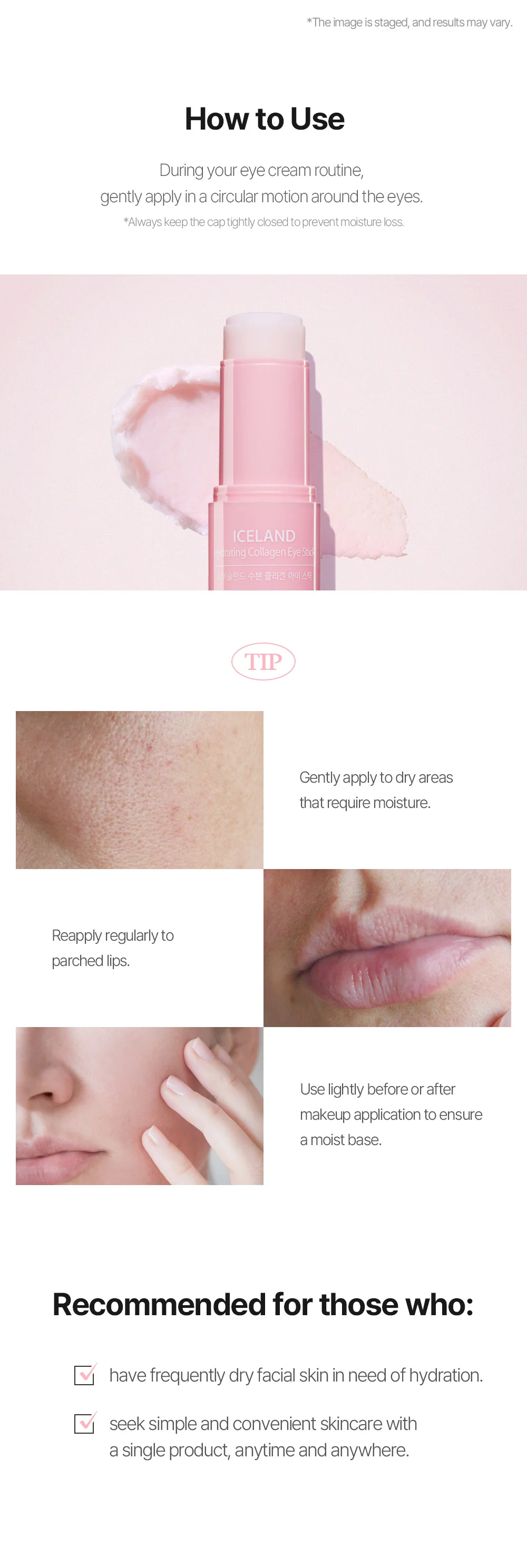The Saem Iceland Hydrating Collagen Eye Stick - Image 4