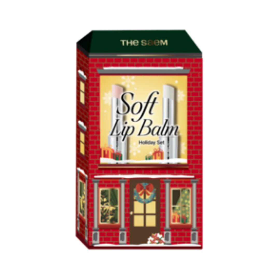 The Saem Soft Lip Balm Holiday Set 3.8g*2 - Image 2