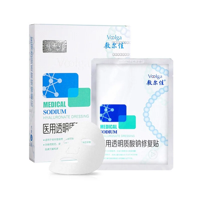 Voolga Sodium Hyaluronate Dressing Repair Facial Mask 5Pcs