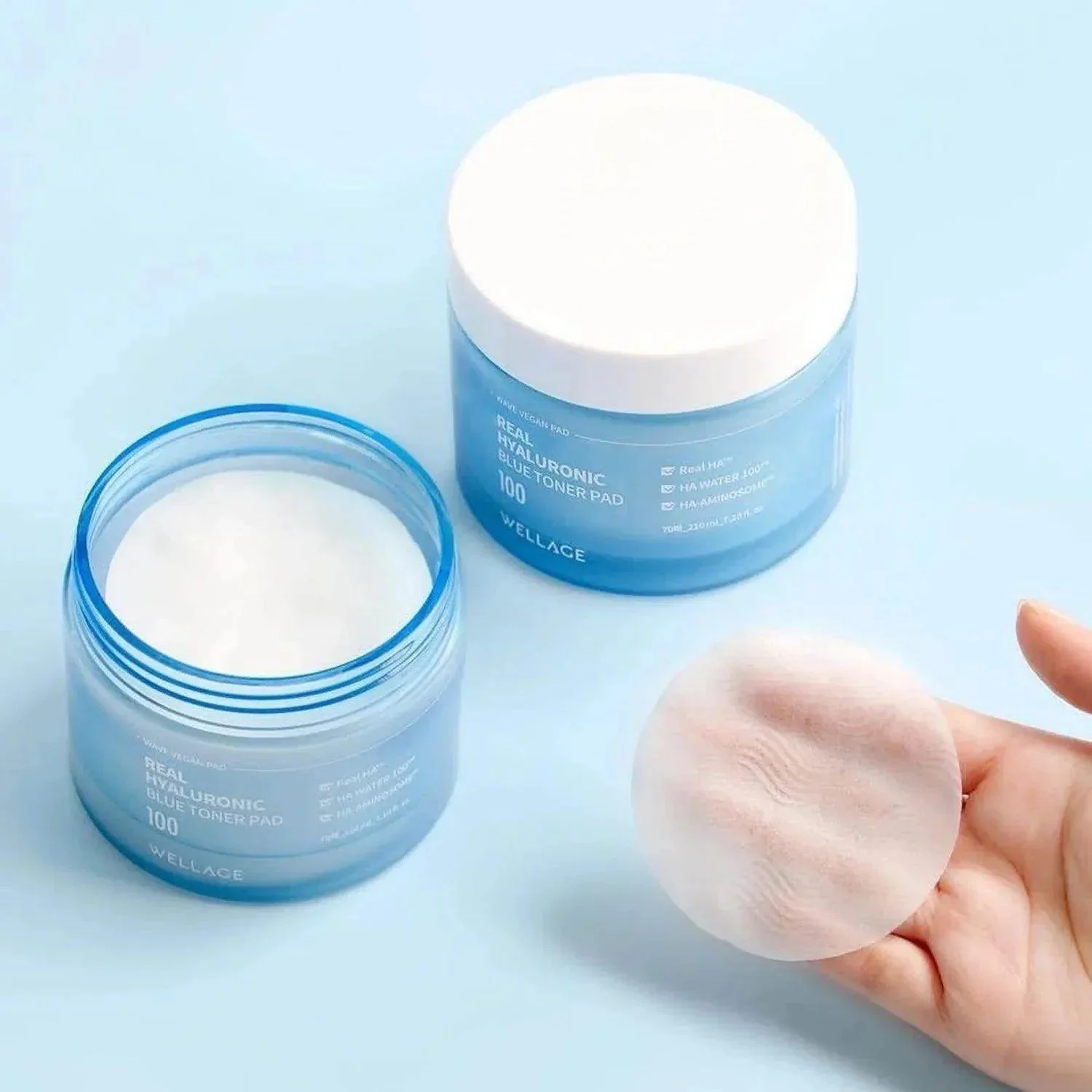 Wellage Real Hyaluronic Blue Toner Pad 210ml - Image 2